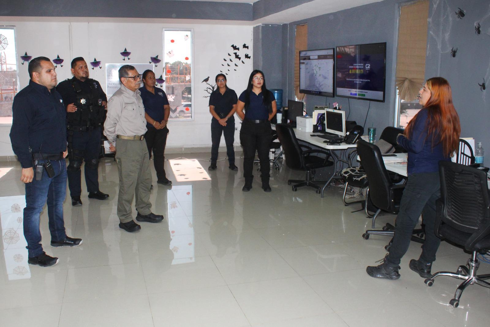 $!Visita Mérida Sánchez el Centro de Seguridad Ciudadana de Mazatlán