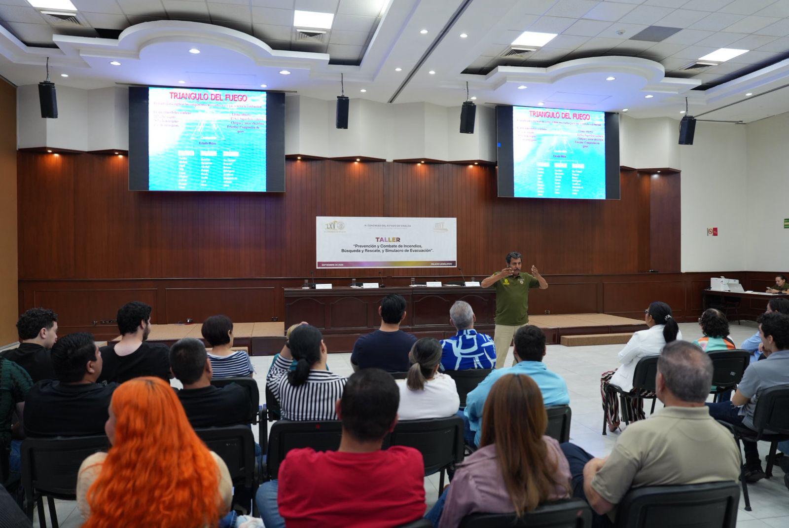 $!Capacita Congreso de Sinaloa a su personal de Protección Civil