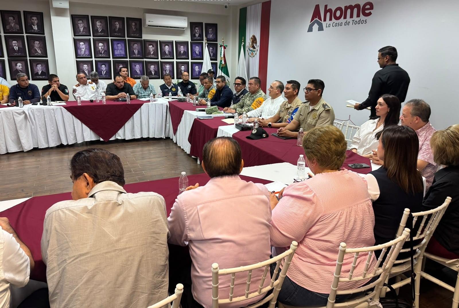$!Realizan sesion extraordinaria de Protección Civil en Ahome por el Huracán Polo