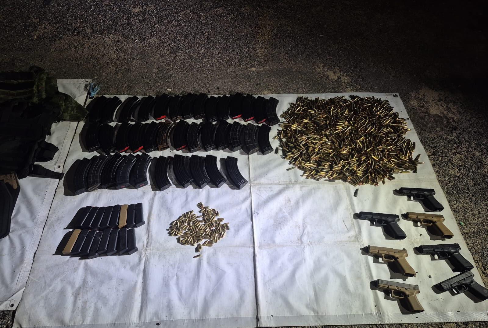 $!Decomisan armas, municiones y equipo táctico en Los Cabos, Baja California Sur