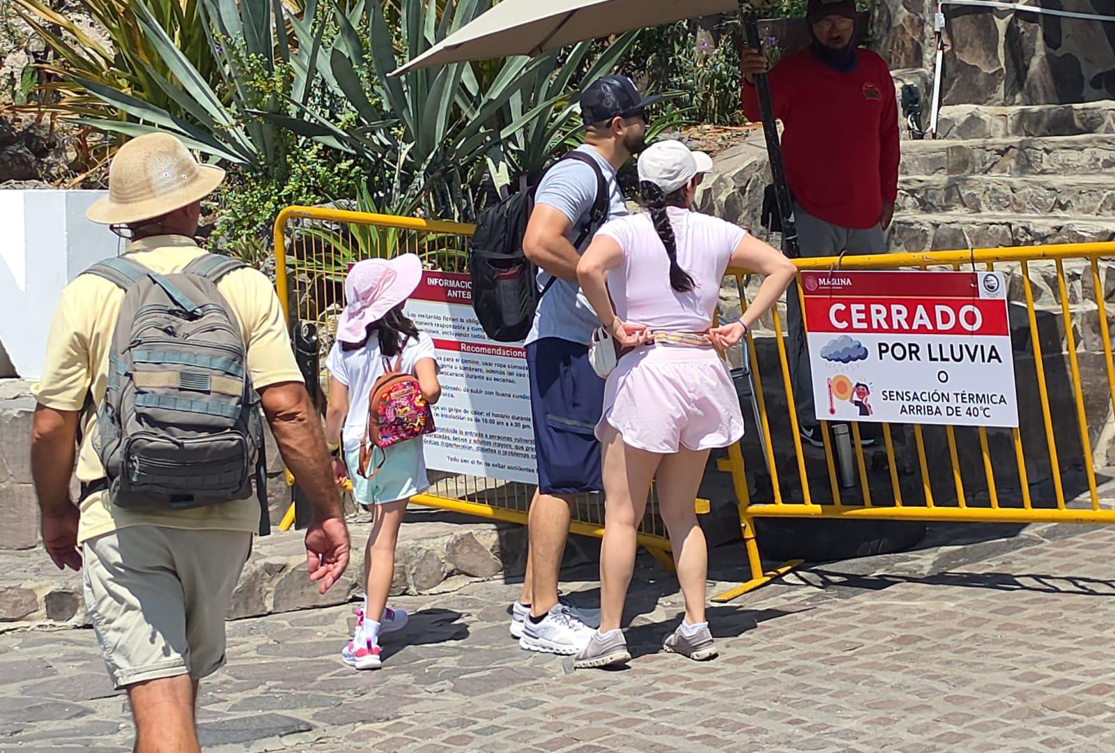 $!Cierran de nuevo ingreso al Faro de Mazatlán por las altas temperaturas