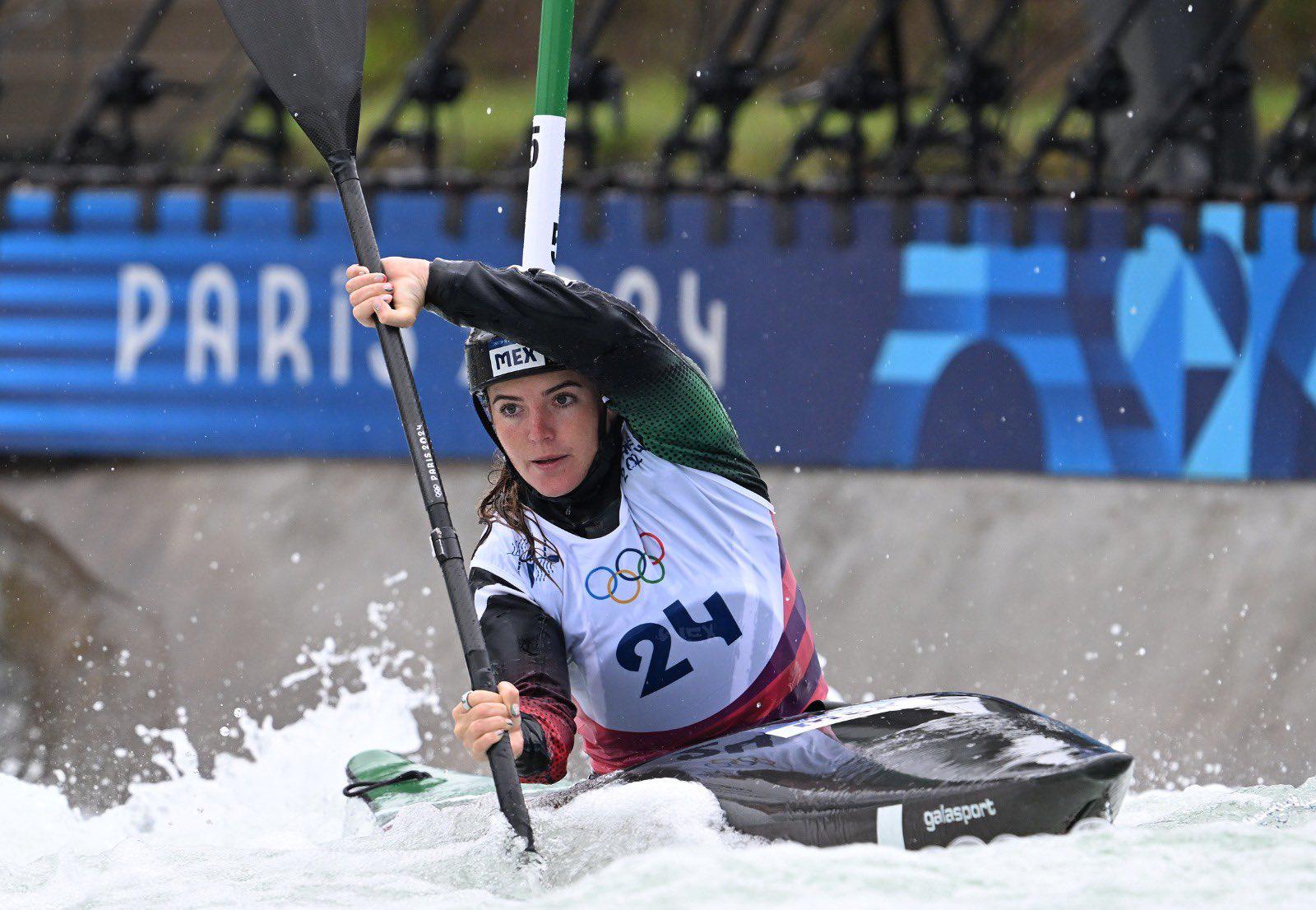 $!Sofía Reinoso avanza en kayak cross de Juegos Olímpicos París 2024
