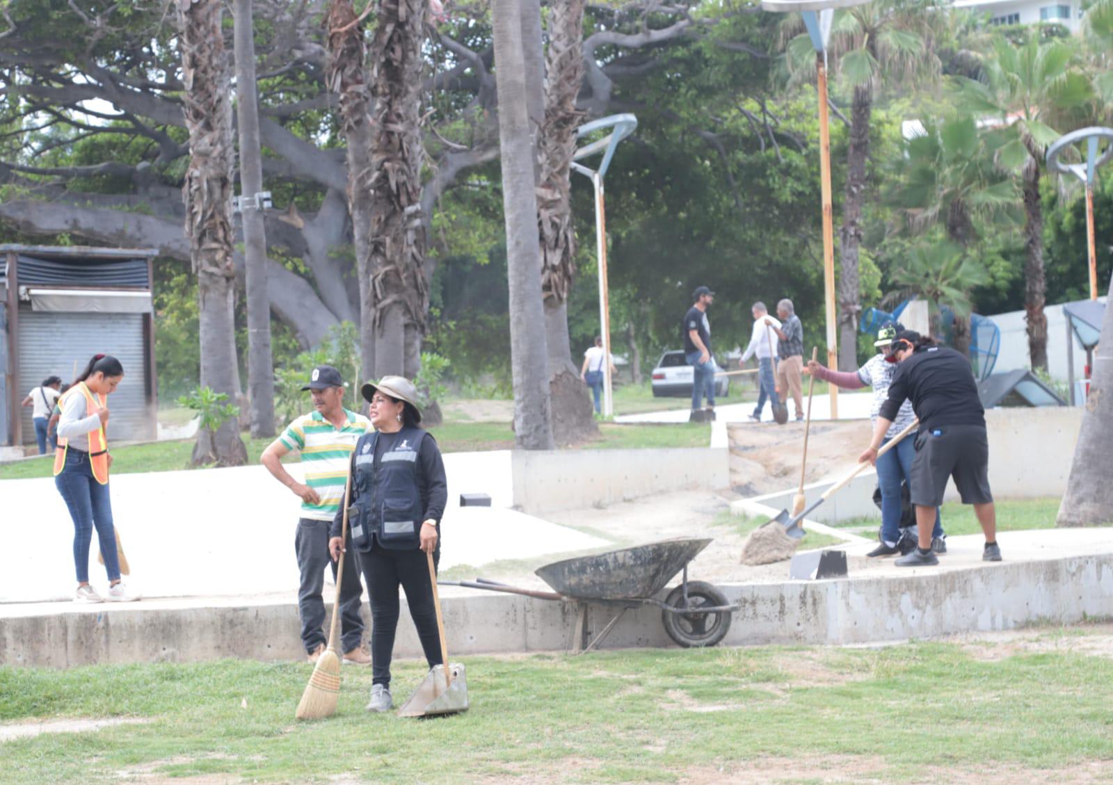 $!Recibe jornada de limpieza y restauración Parque Ciudades Hermanas