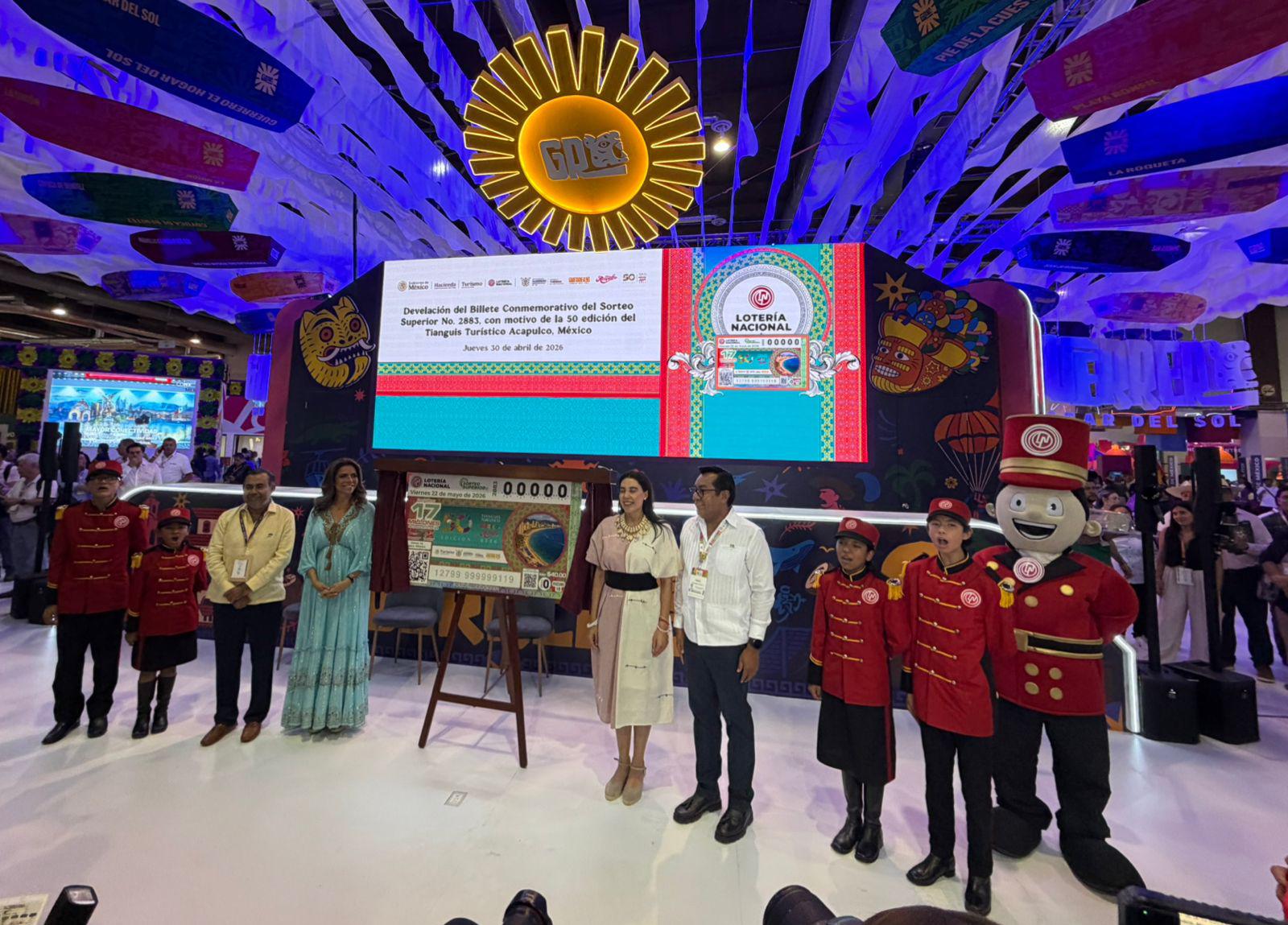 $!Inmortaliza Lotería Nacional medio siglo del Tianguis Turístico con billete conmemorativo