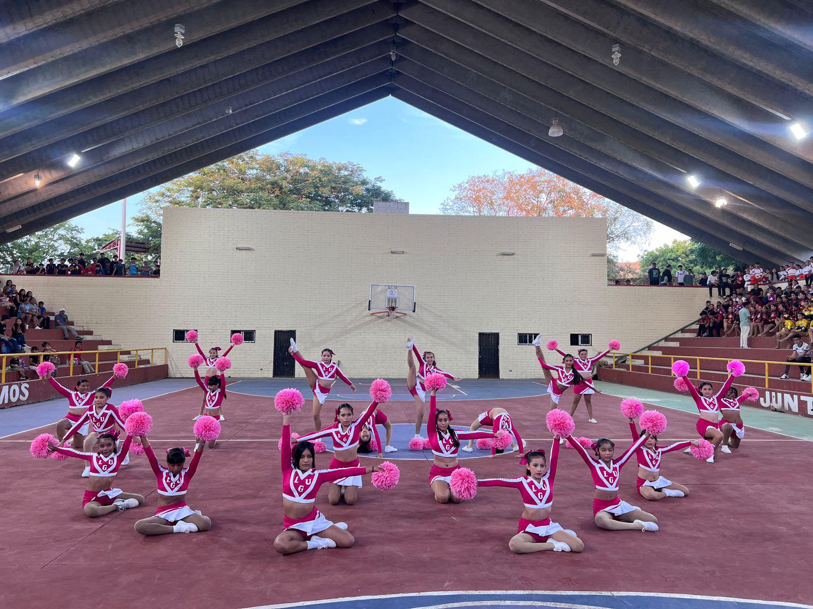 $!Prepa UAS y Secundaria Maestro Julio Hernández, ganadoras del concurso de porristas en Rosario