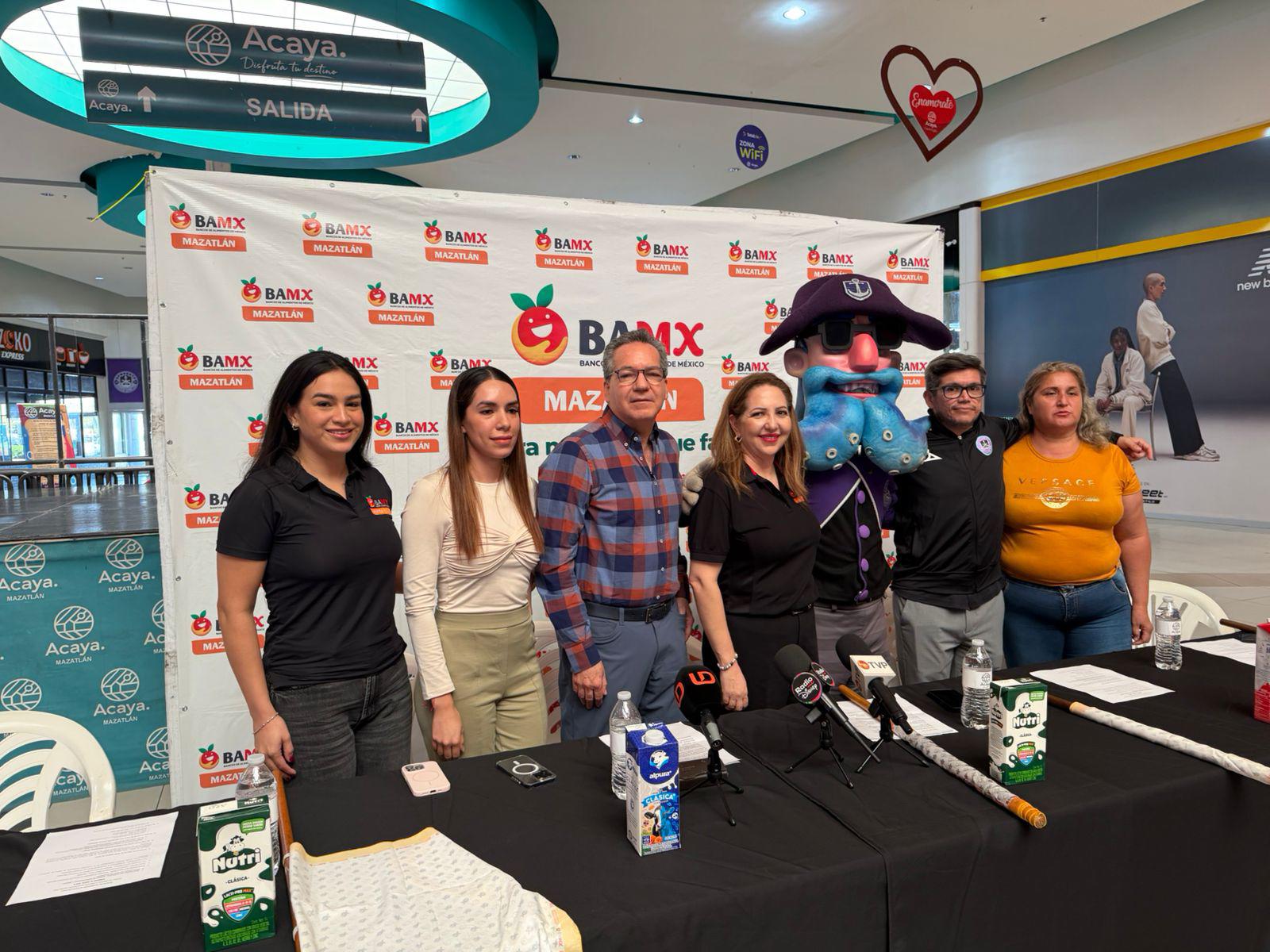 $!Lanza el Banco de Alimentos Mazatlán la campaña ‘Bigotes de Leche 2026’