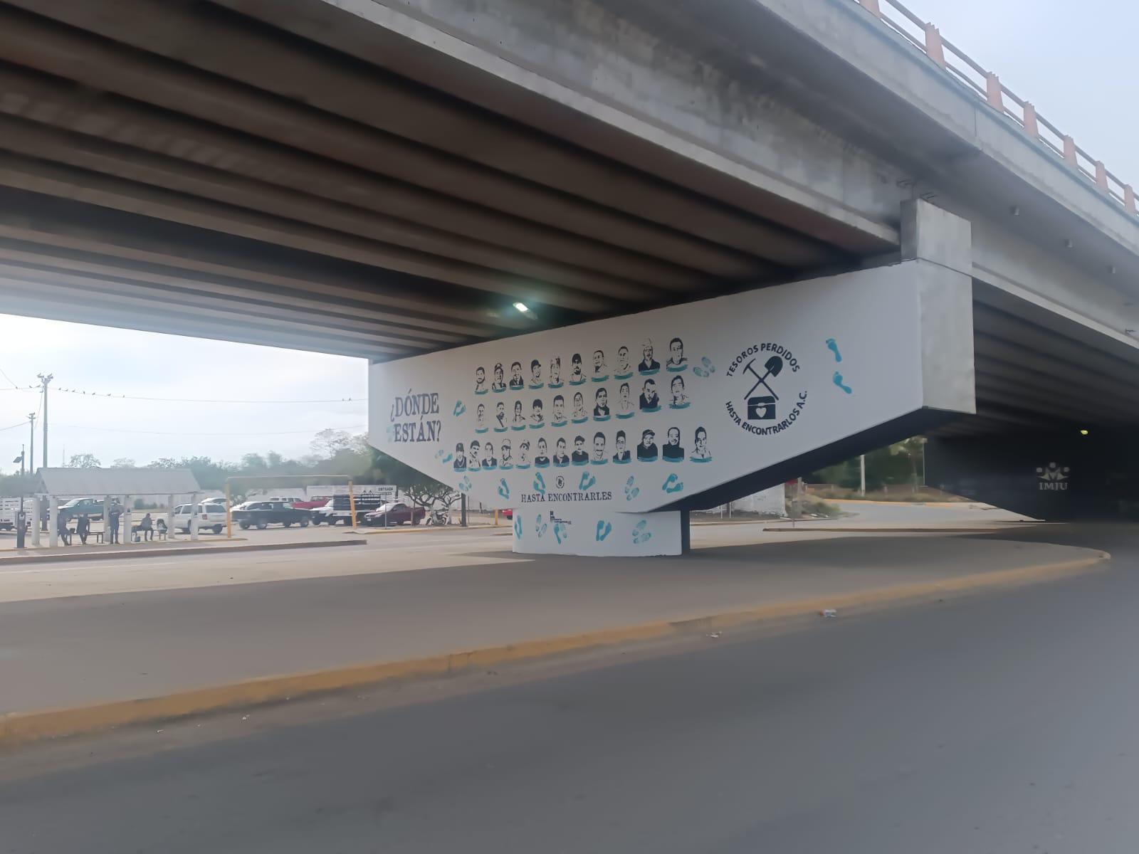 $!Plasma colectivo ‘Tesoros perdidos. Hasta encontrarlos’ nuevo mural en Mazatlán