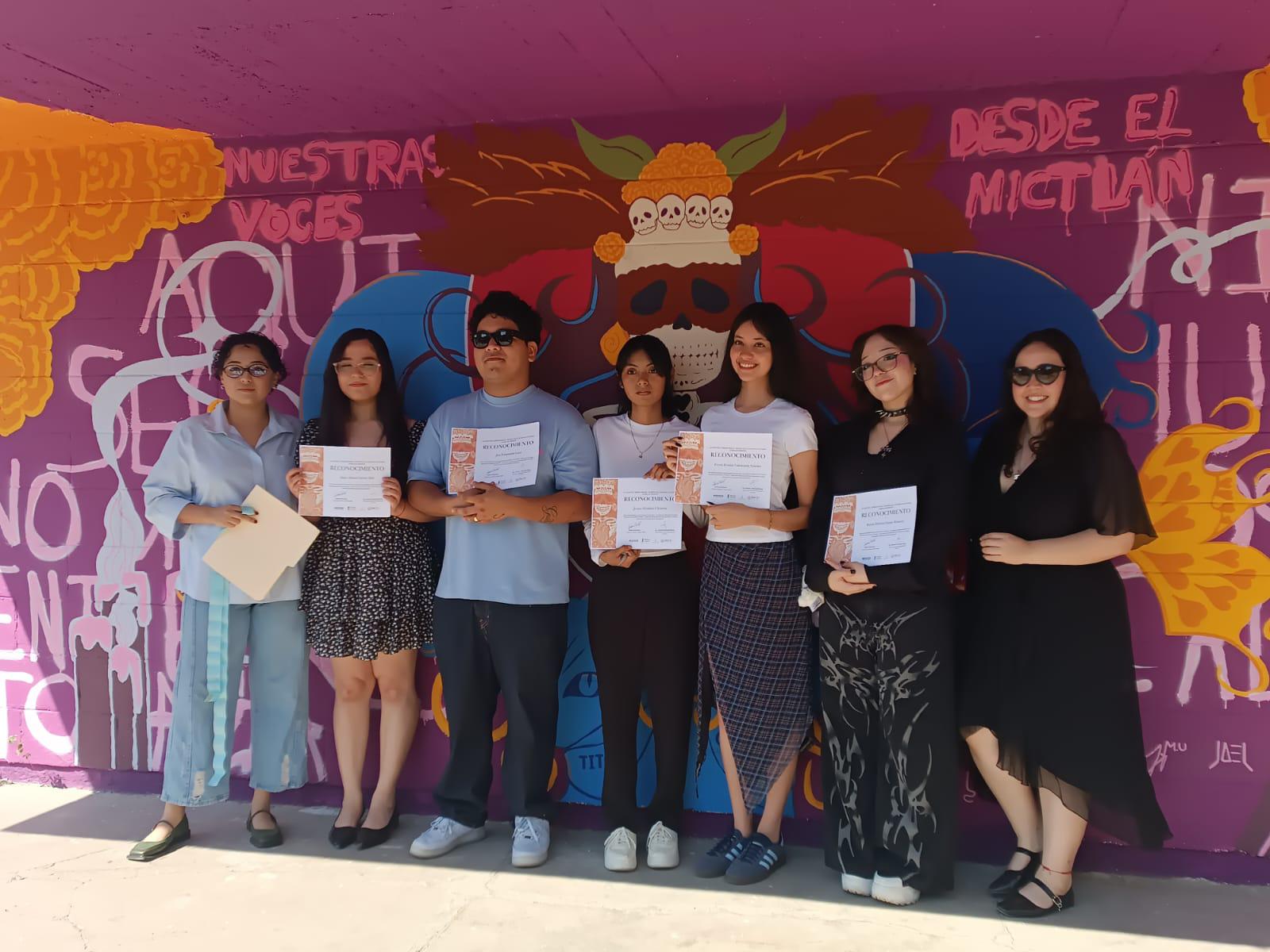 $!Engalana mural ‘Nuestras Voces desde el Mictlán’ el panteón Jardín de Mazatlán