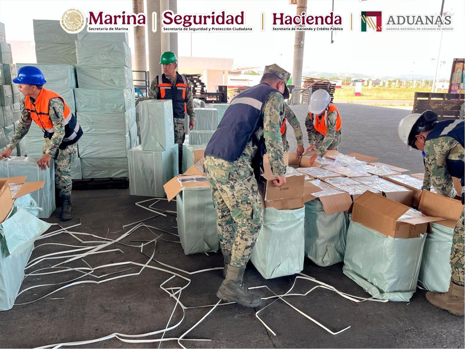 $!Aseguran en control aduanero de Michoacán cerca de 10 millones de cigarros ilícitos