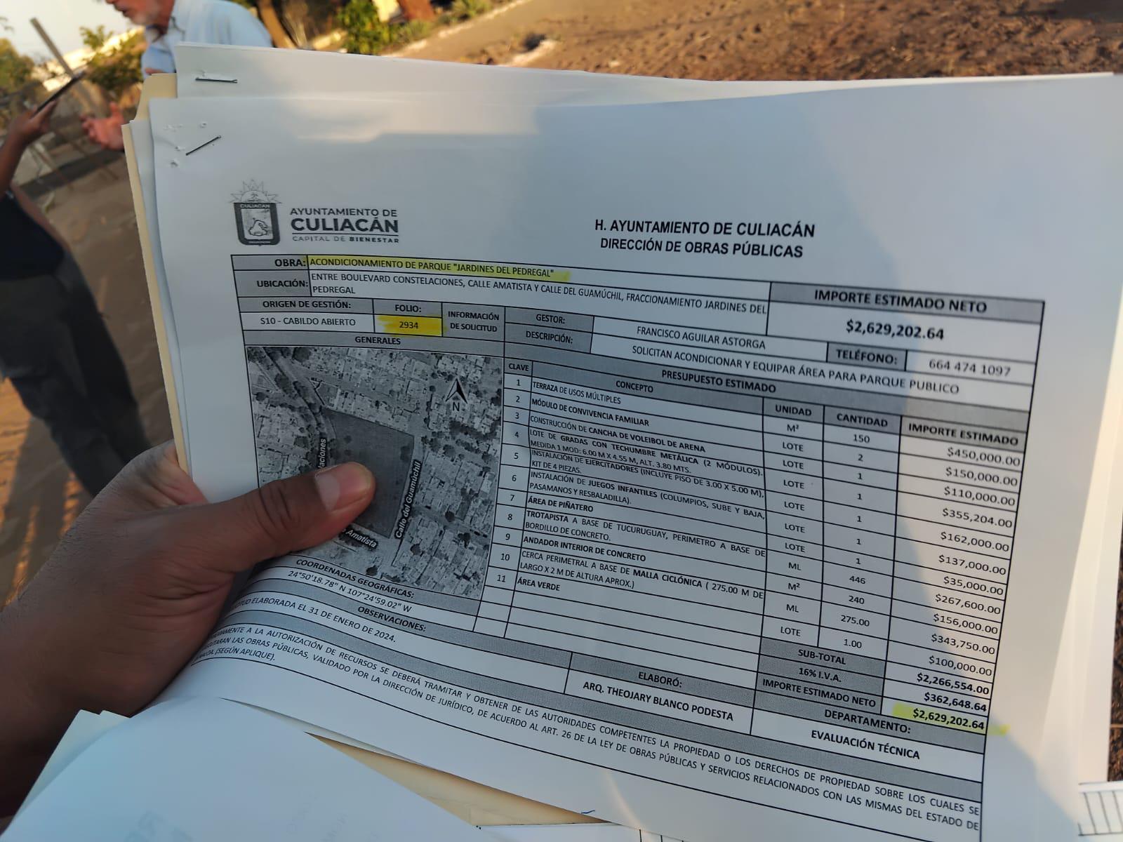 $!Acusan que Gobierno de Culiacán busca dejar sin áreas verdes a fraccionamientos por programa de construcción de viviendas
