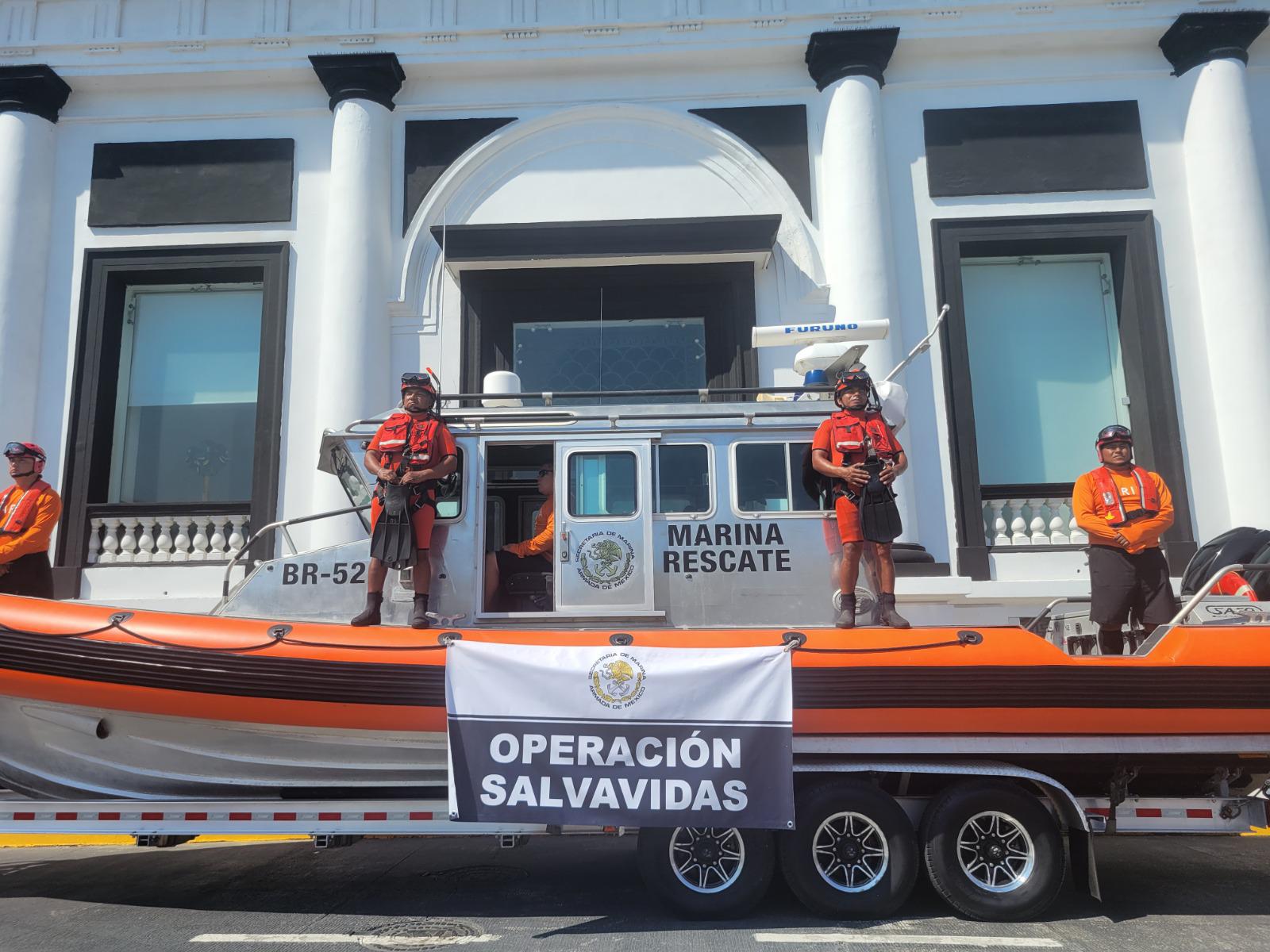 $!Marina activa Operación Salvavidas Semana Santa 2026 en destinos de México
