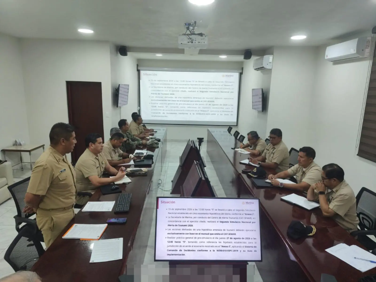$!Realizan simulacro de tsunami en Mazatlán para reforzar protocolos de emergencia