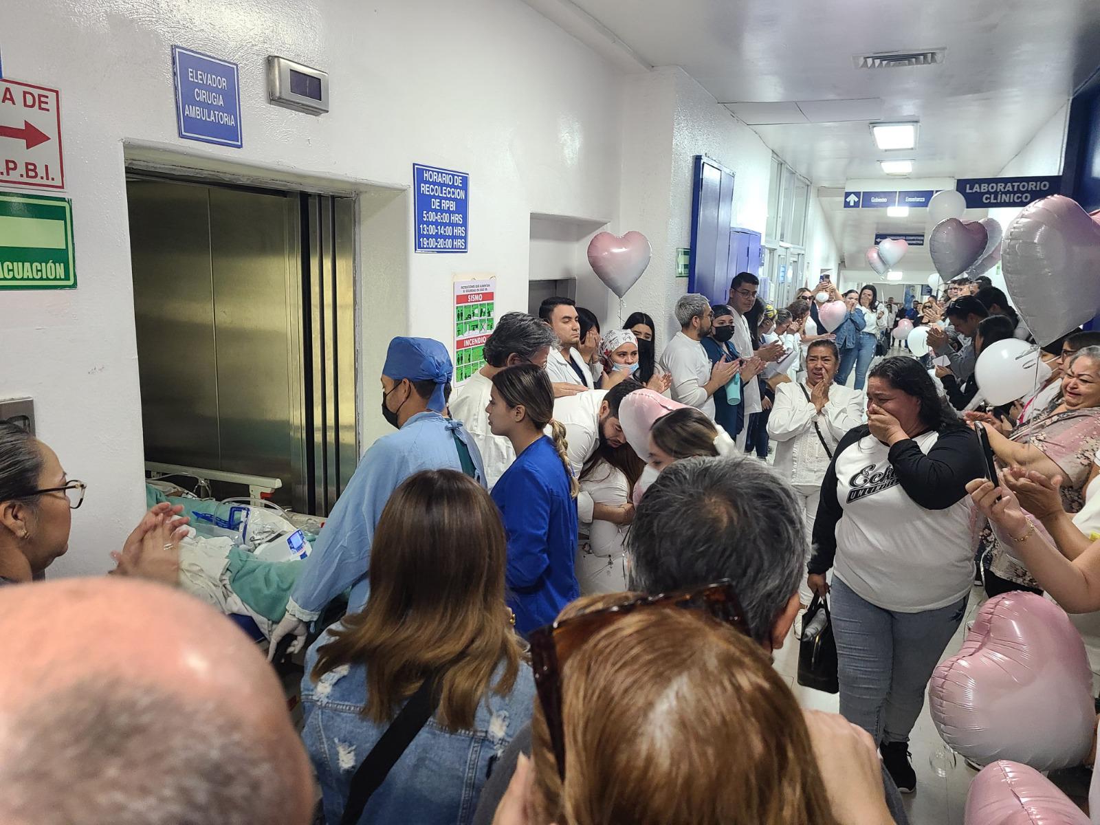 $!Brady Clarissa dona sus órganos y la despiden con honores en Hospital General de Culiacán