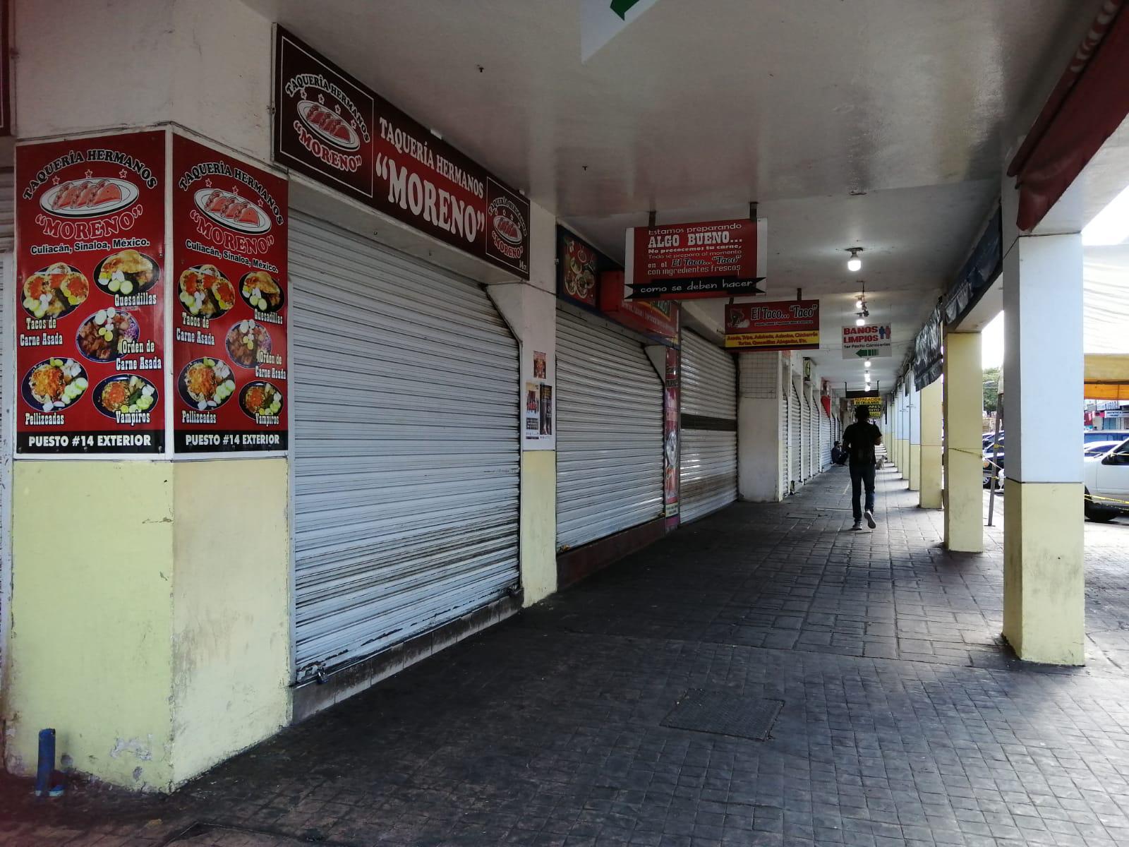 $!En el primer día de 2022 sólo un local operó en el Mercado Garmendia de Culiacán