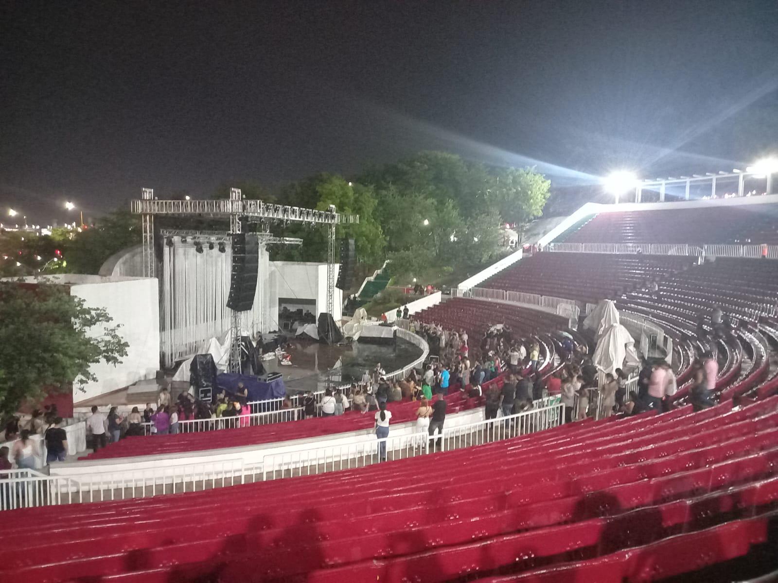 $!Cancelan concierto de Sin Bandera por lluvias en Culiacán