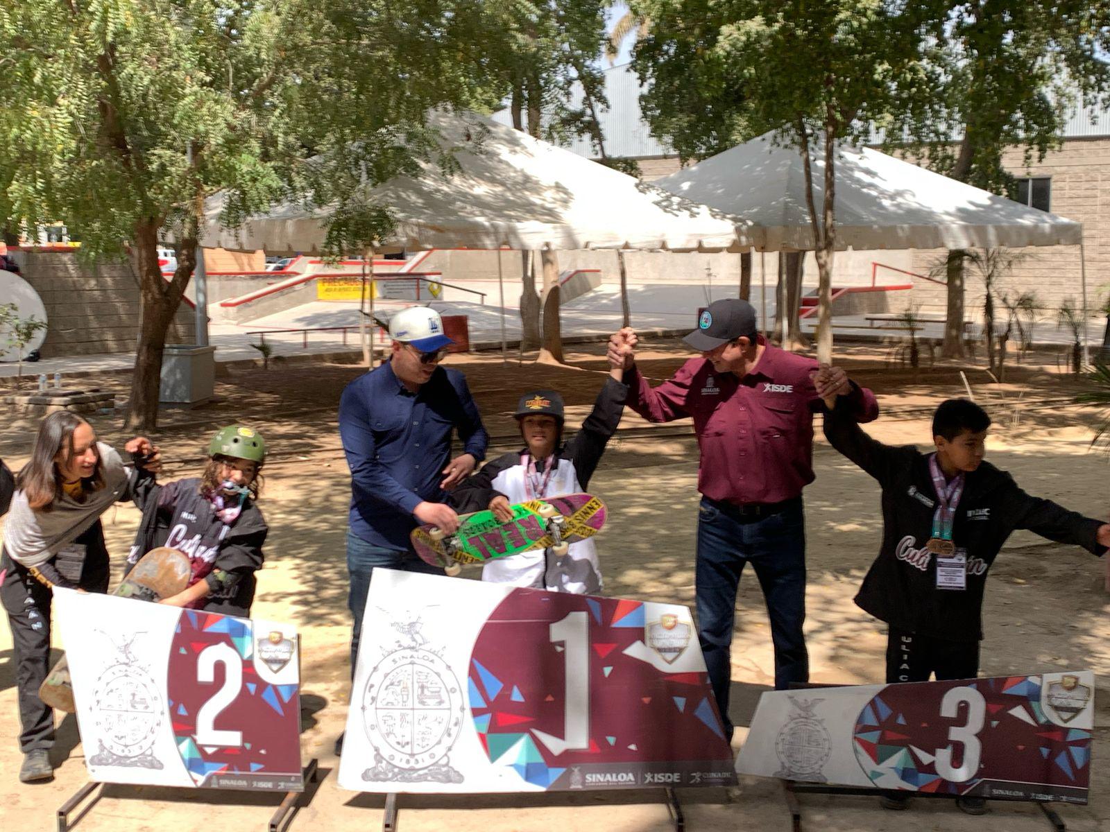 $!Obtiene Mazatlán nueve medallas en el estatal de skateboarding de Juegos Conade