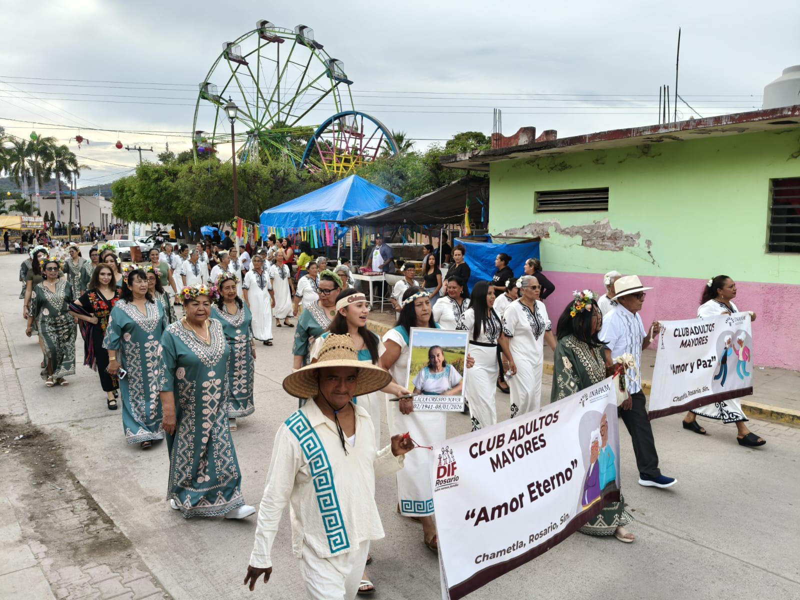 $!En Chametla, Rosario, realizan desfile por el 495 Aniversario del Mestizaje en Sinaloa