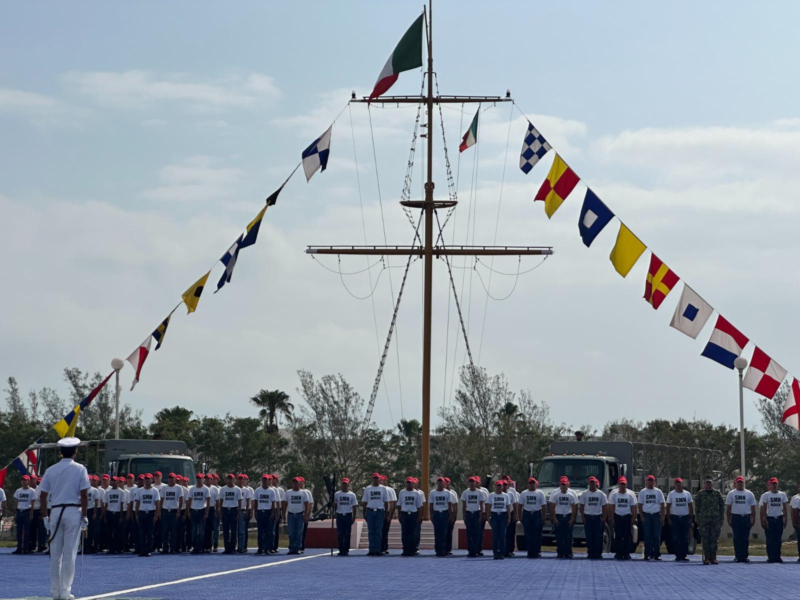 $!Marina realiza Ceremonia de Toma de Protesta y Jura de Bandera del personal de Marineros del Servicio Militar Nacional