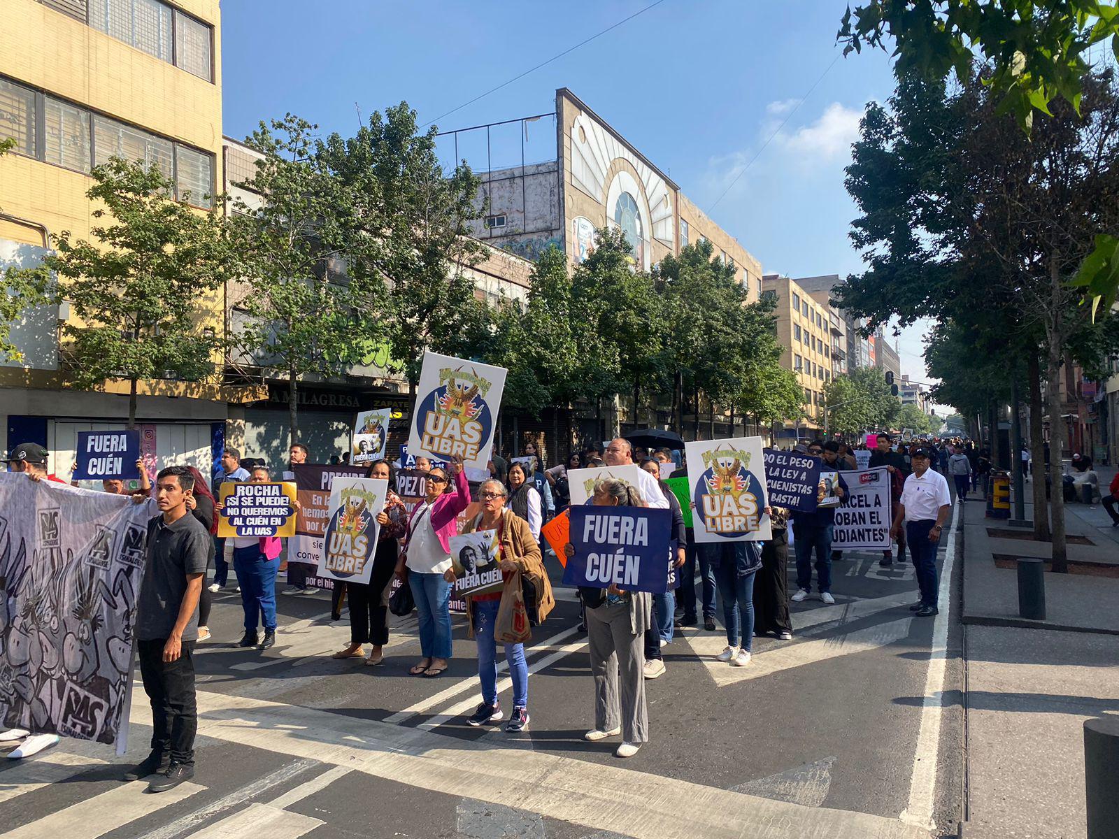 $!Maestros y alumnos piden a Segob no negociar con autoridades corruptas de la UAS