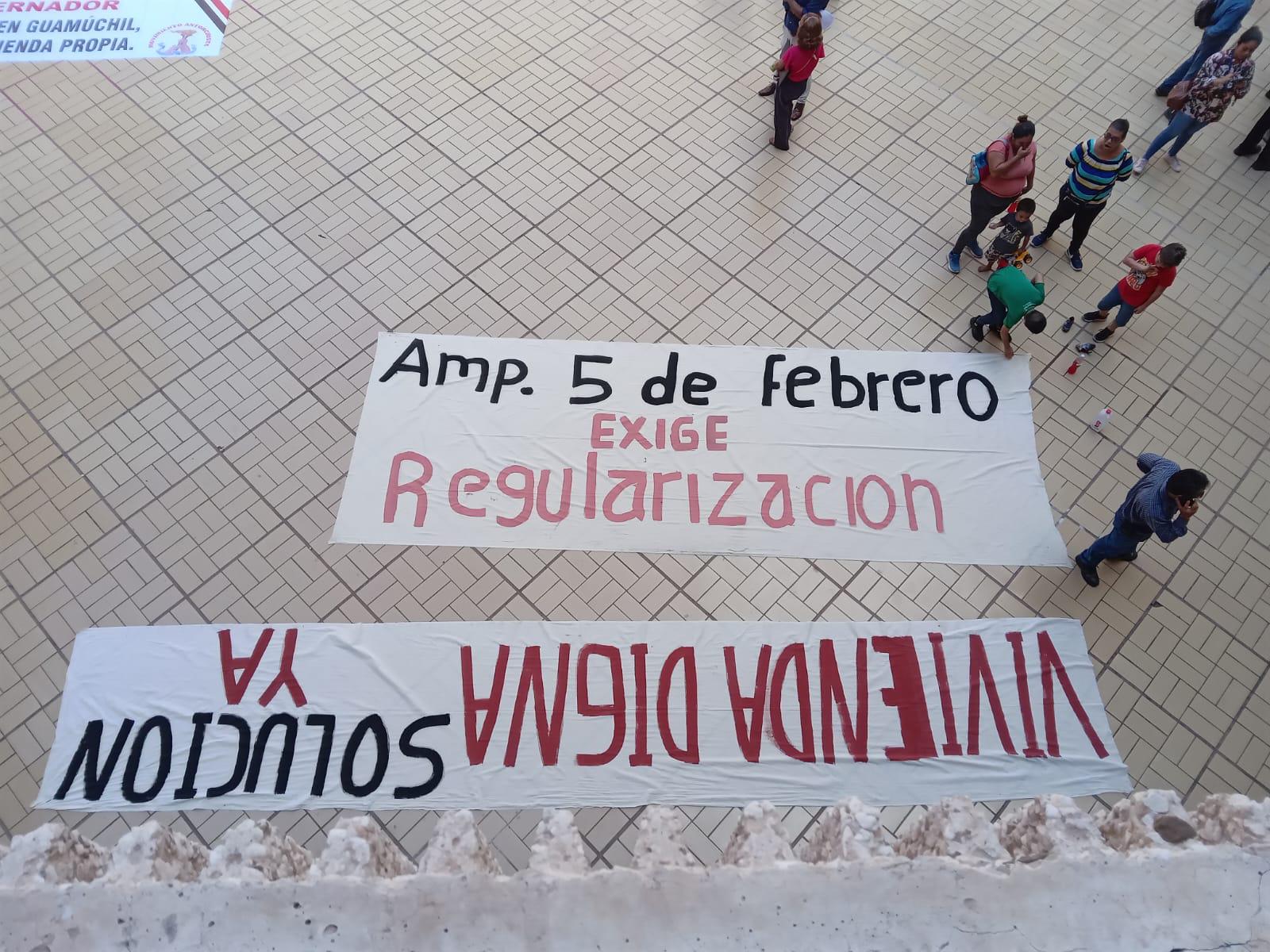 $!Movimiento Antorchista protesta en Palacio de Gobierno por tema de vivienda