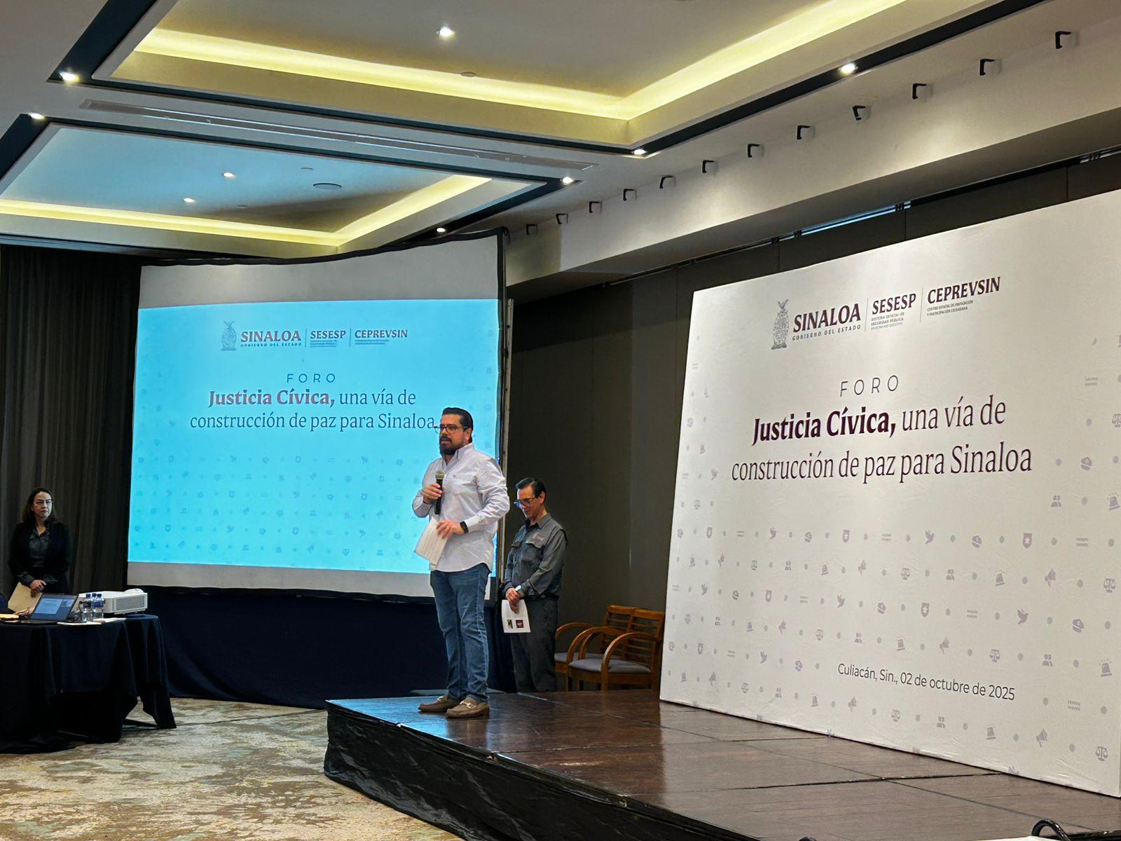 $!Realizan en Culiacán foro sobre justicia cívica como vía para la paz en Sinaloa