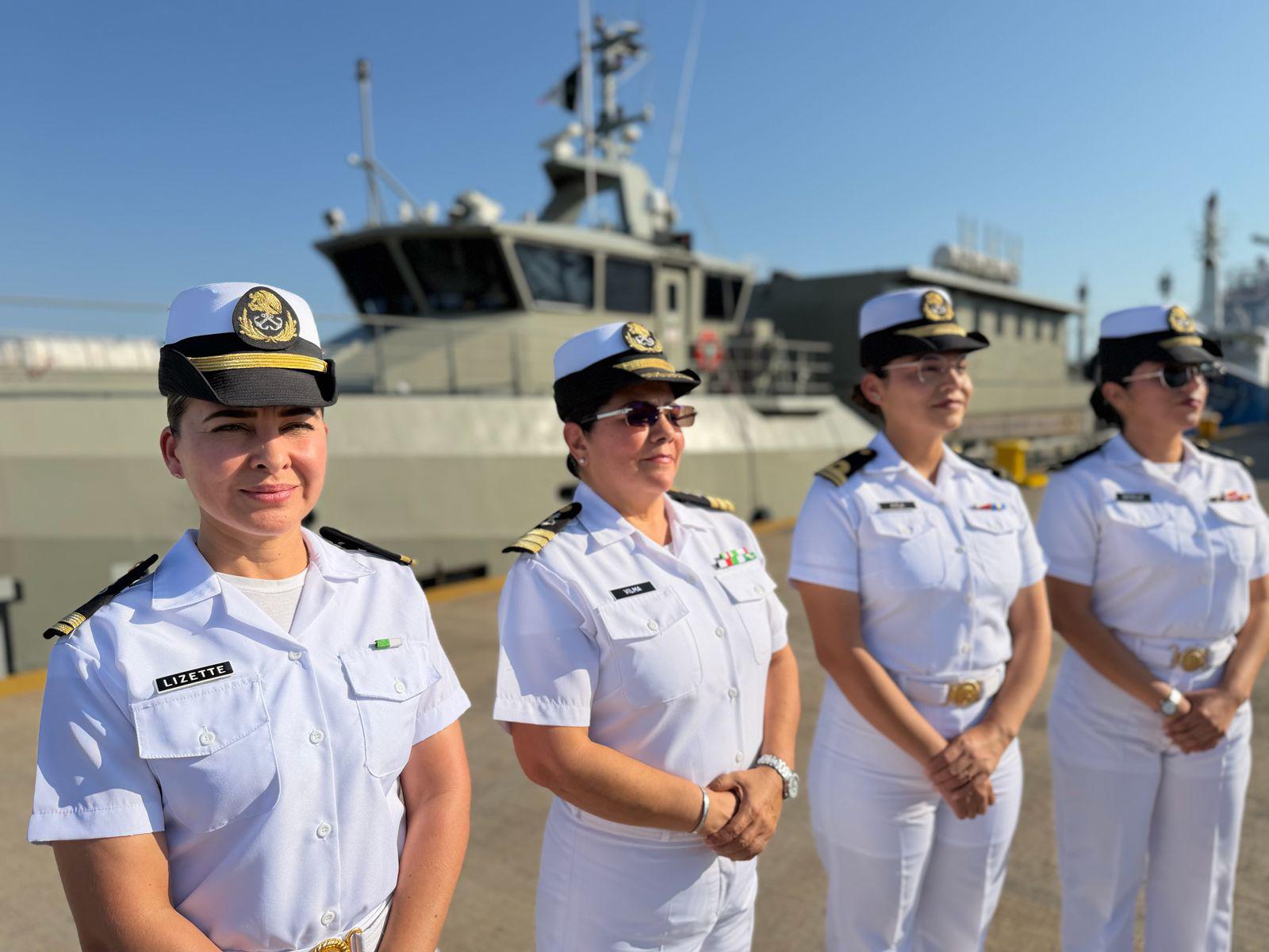 $!Con disciplina y vocación, mujeres construyen su historia en la Marina en Mazatlán