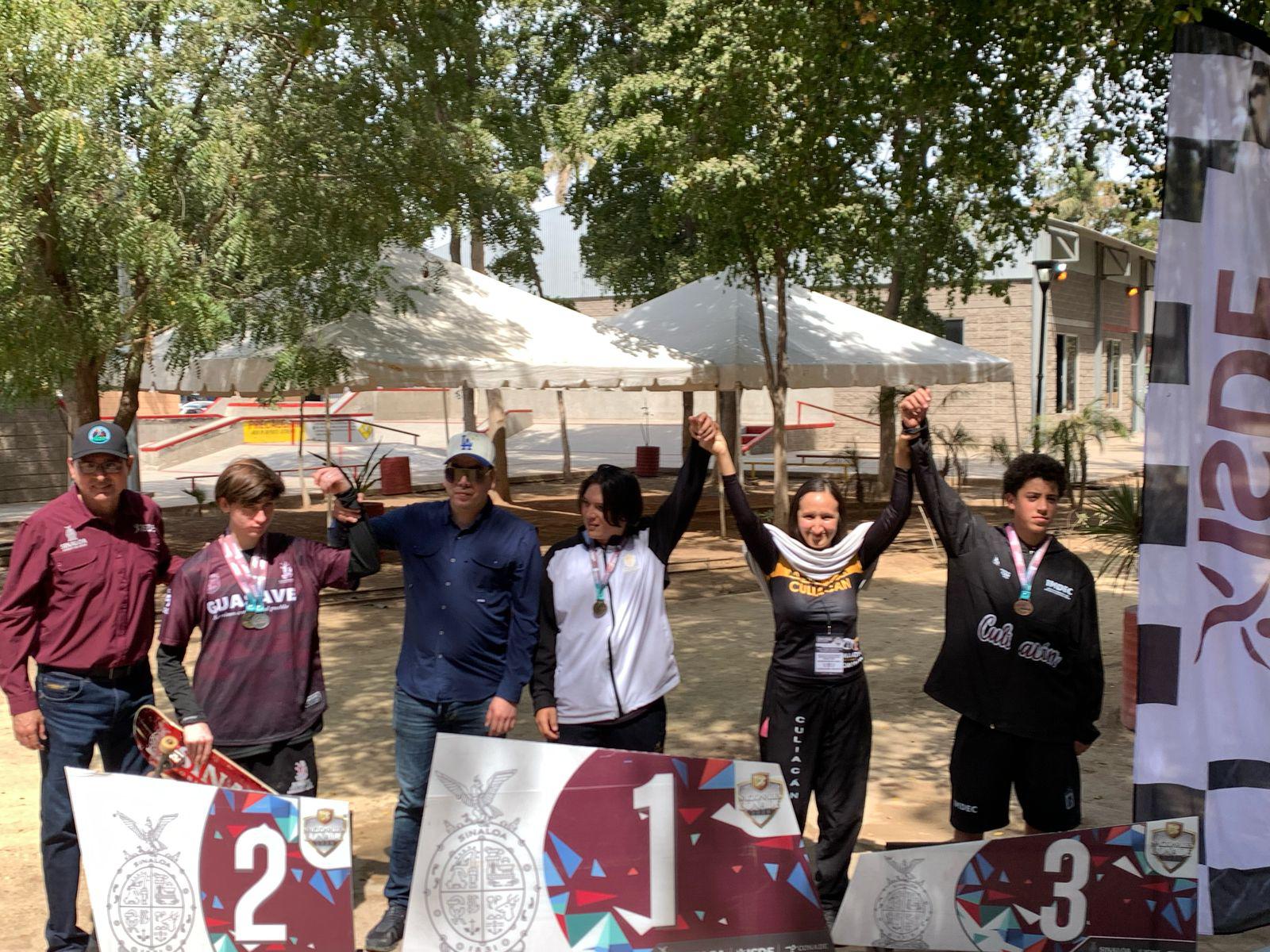 $!Obtiene Mazatlán nueve medallas en el estatal de skateboarding de Juegos Conade