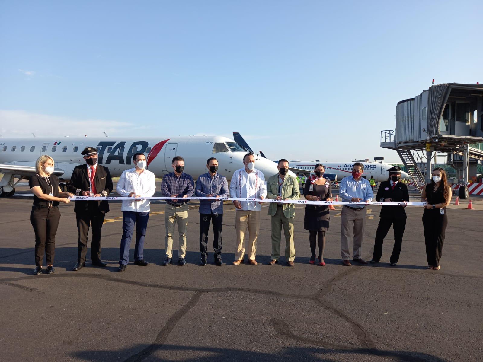 $!Inauguran ruta aérea Culiacán-La Paz; volará martes, jueves y sábado