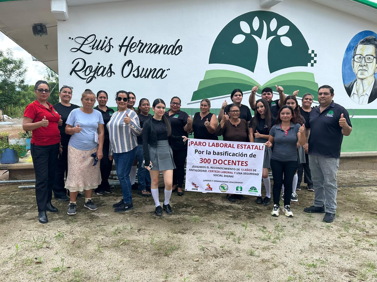 $!Exigen trabajadores de Telebachillerato certidumbre laboral en Sinaloa