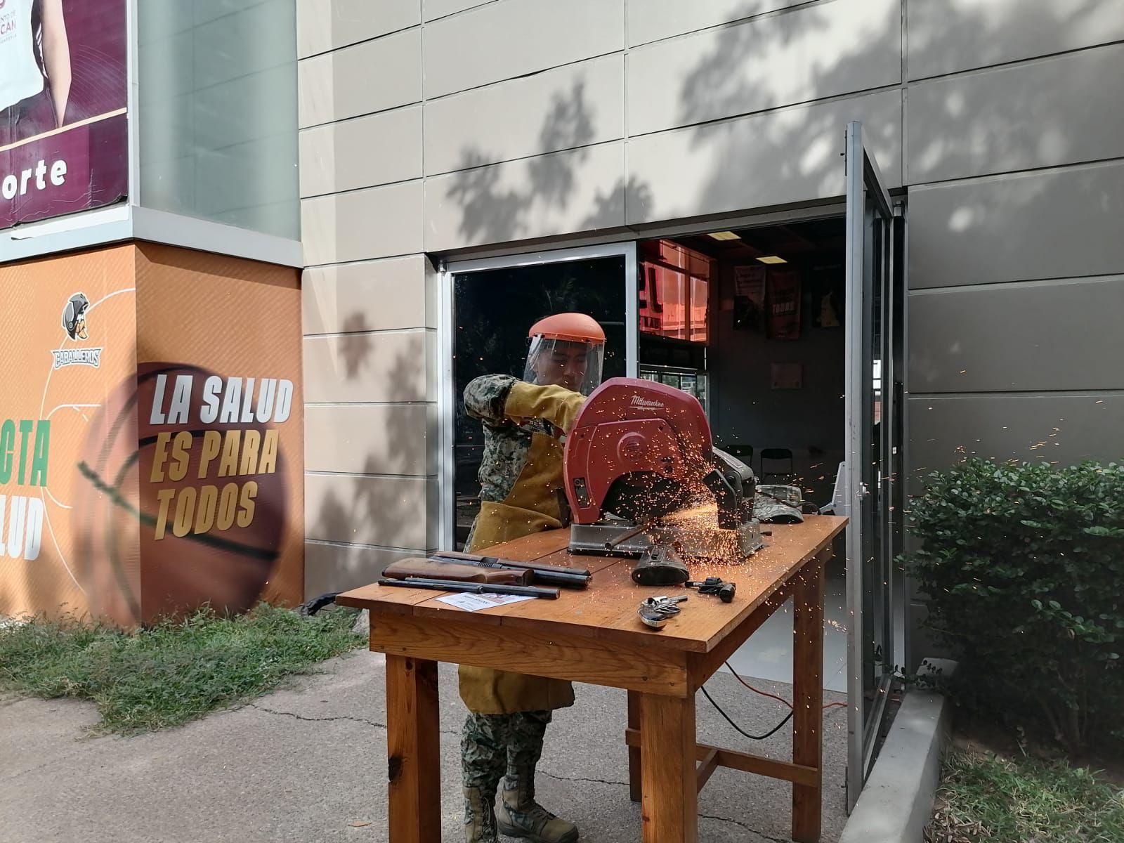 $!Supera meta Desarme Voluntario Sinaloa 2025 con más de mil armas de fuego destruidas