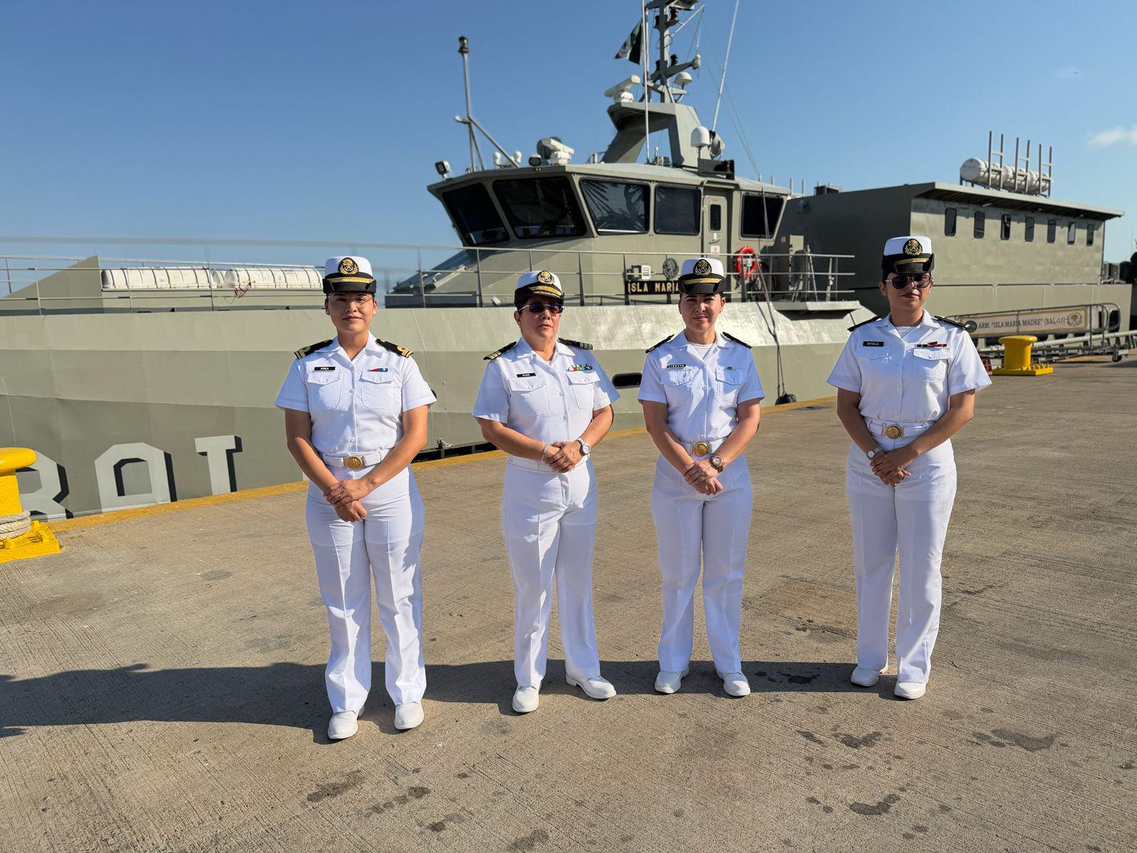 $!Con disciplina y vocación, mujeres construyen su historia en la Marina en Mazatlán