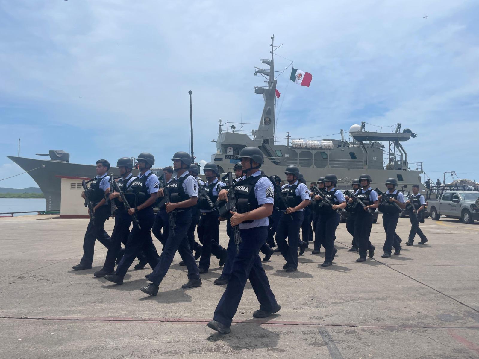 $!Marina despliega más de mil 700 elementos para reforzar la seguridad en Mazatlán