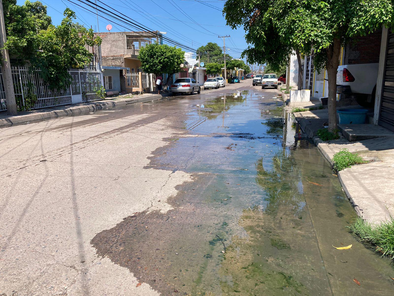 $!Brota drenaje y corre por calles de la 20 de Noviembre; No aguantan los fétidos olores