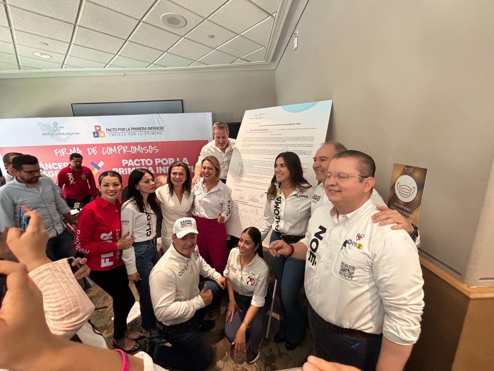 $!Fuerza y Corazón por Sinaloa firma compromiso para el Cáncer en la Agenda y Pacto por la Primera Infancia