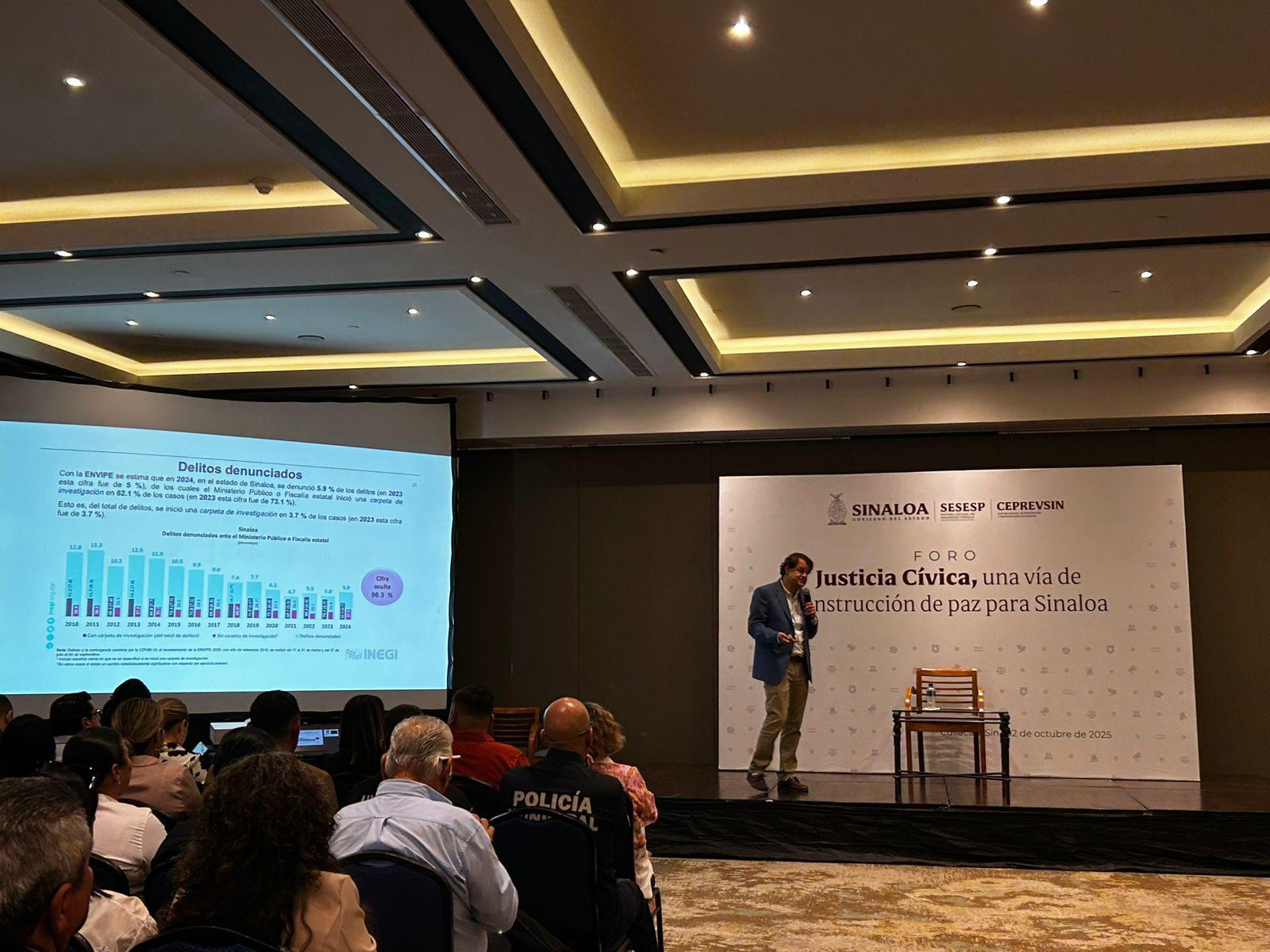 $!Realizan en Culiacán foro sobre justicia cívica como vía para la paz en Sinaloa