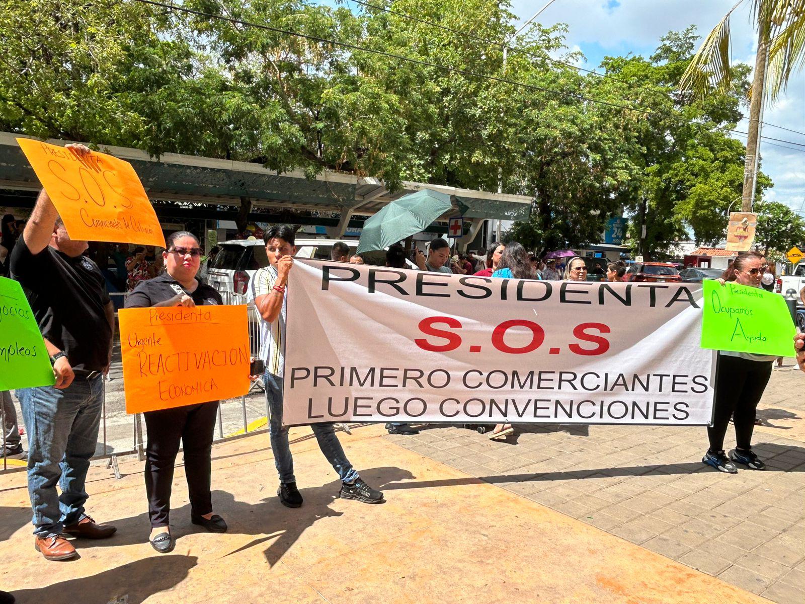 $!Comerciantes de Culiacán piden a Sheinbaum atienda crisis económica por violencia