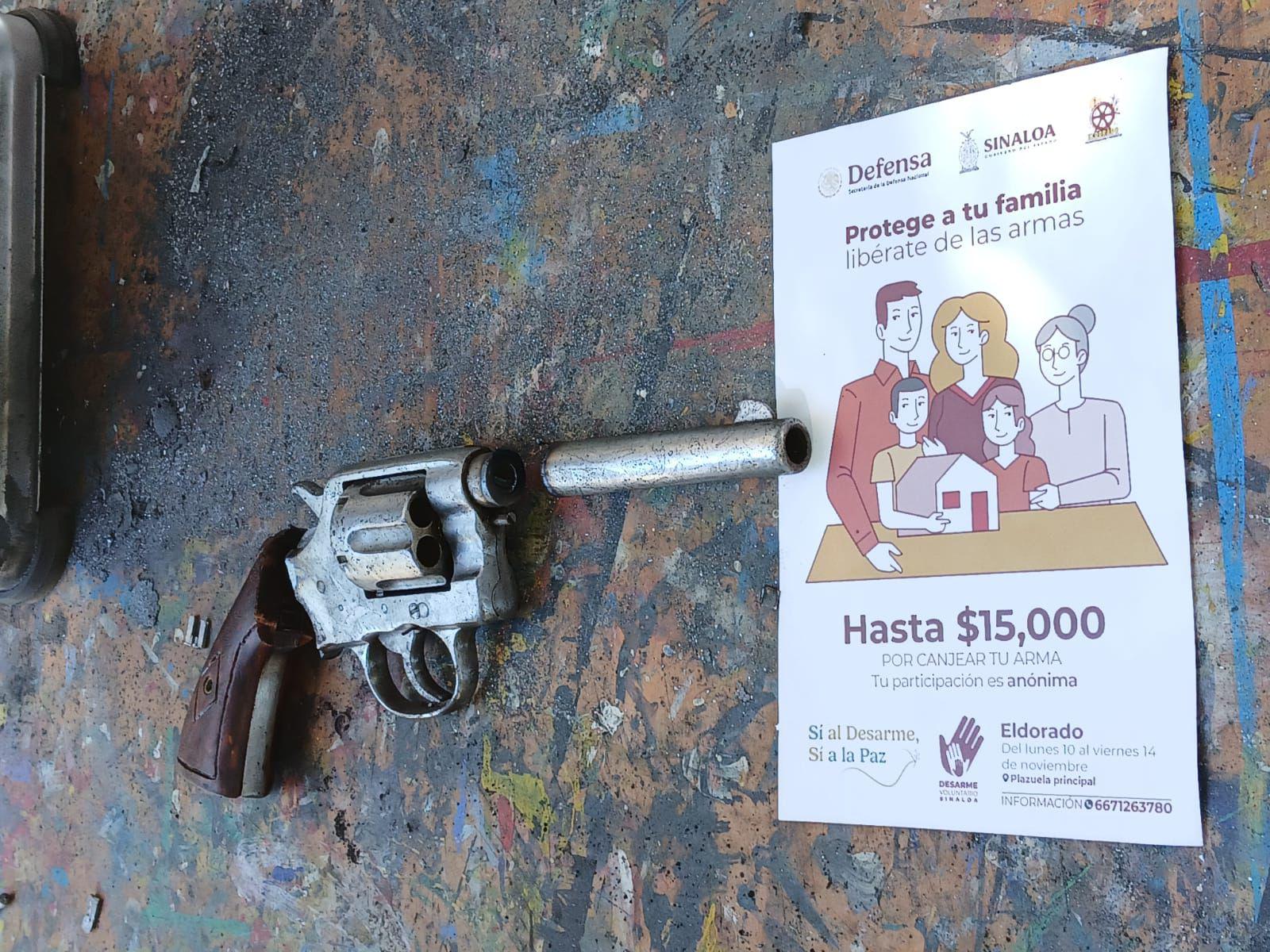 $!Eldorado retira 30 armas de manera voluntaria