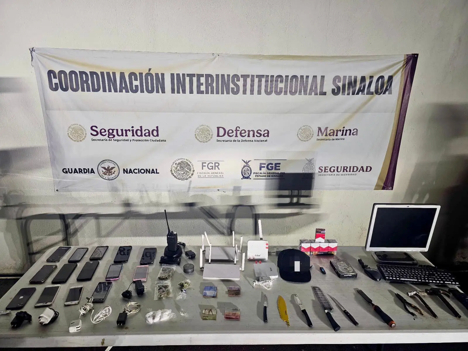$!Hallan droga, dinero y tecnología prohibida durante revisión en penal de Aguaruto