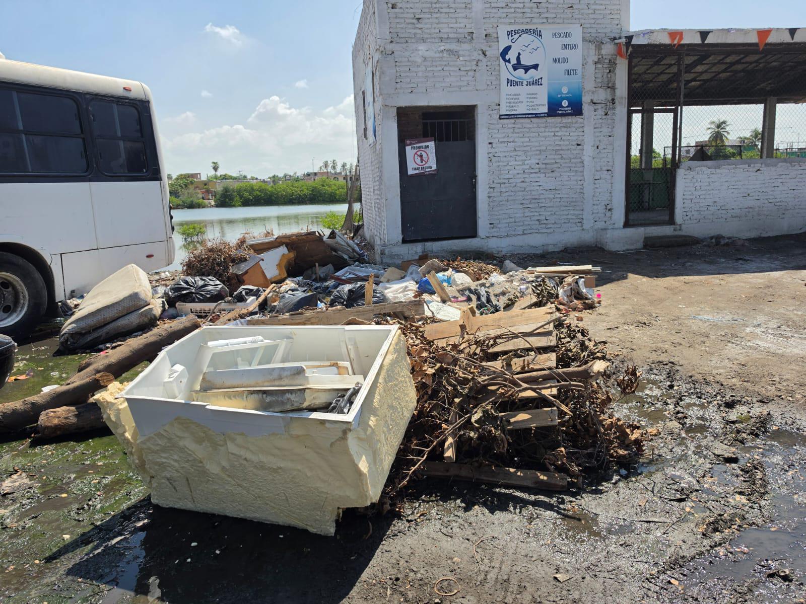 $!Se mantiene el relleno ‘hormiga’ sobre el Estero del Infiernillo, en Mazatlán