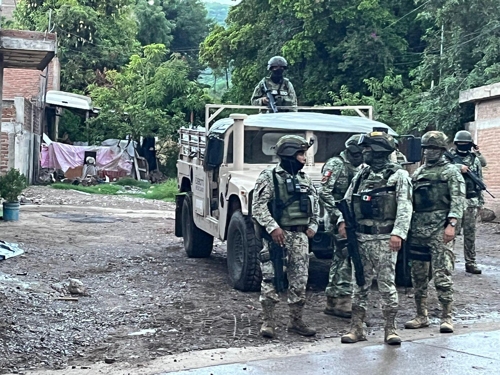 $!Ejército despliega operativo en la colonia 5 de febrero, al sur de Culiacán