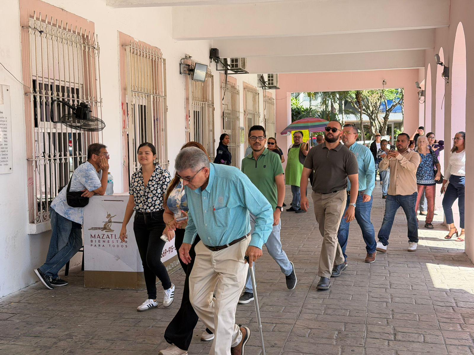 $!Fortalecen cultura preventiva con Simulacro Nacional en Palacio Municipal de Mazatlán