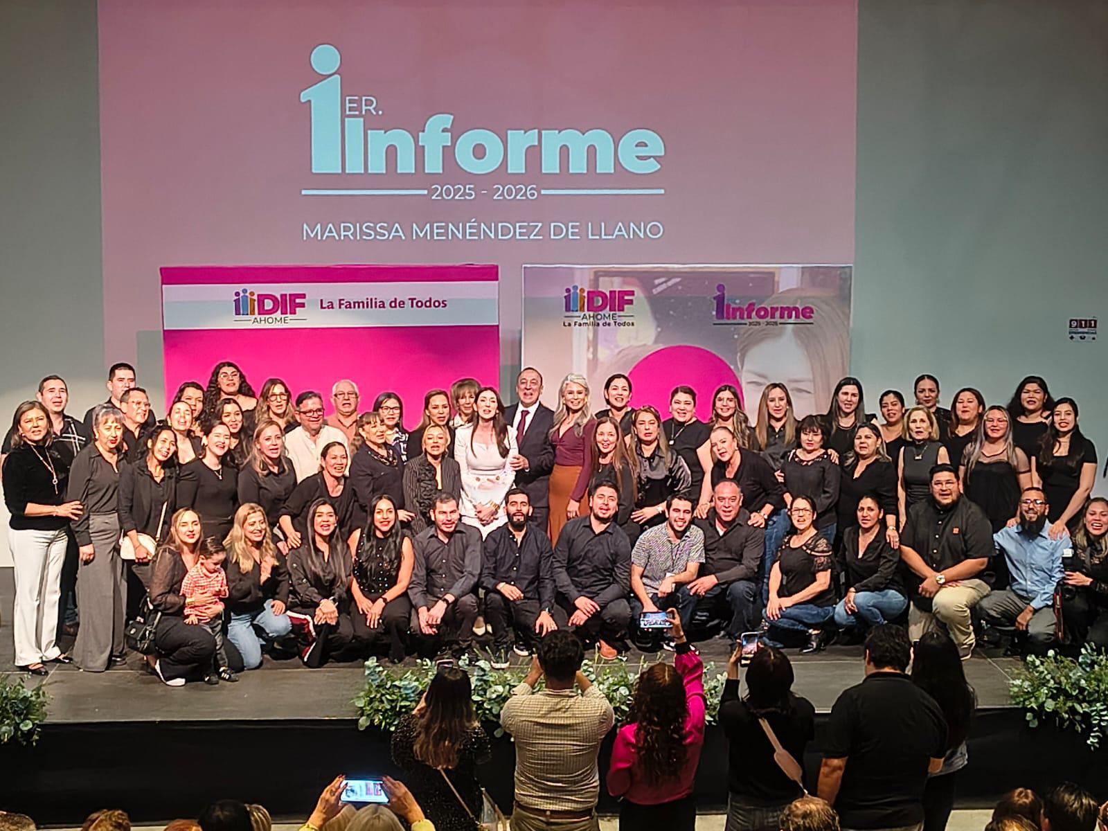 $!Marissa Menéndez presenta su primer informe de actividades de DIF Ahome