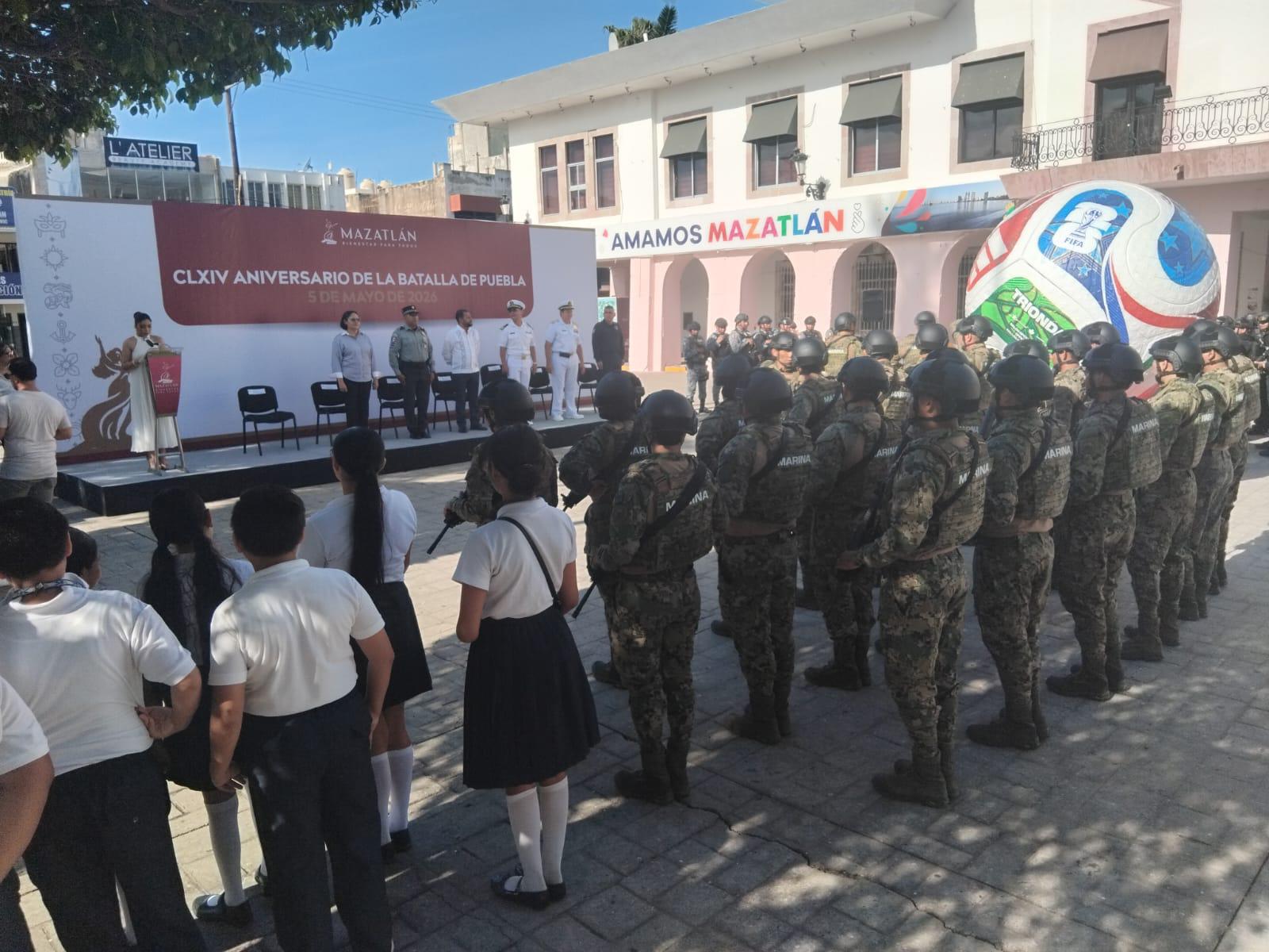 $!Celebran en Mazatlán aniversario de la Batalla de Puebla reiterando la defensa de la independencia, de la soberanía y de México