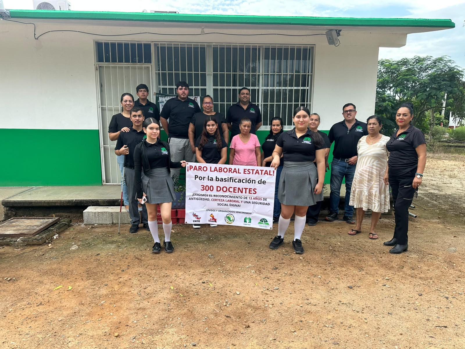 $!Realizan paro en 100 planteles de Telebachillerato Comunitario en Sinaloa
