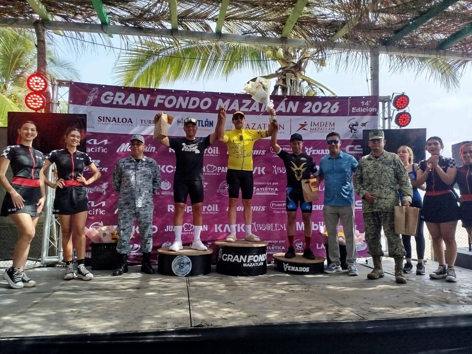 $!Dinastía Romero brilla en el Gran Fondo Mazatlán 2026