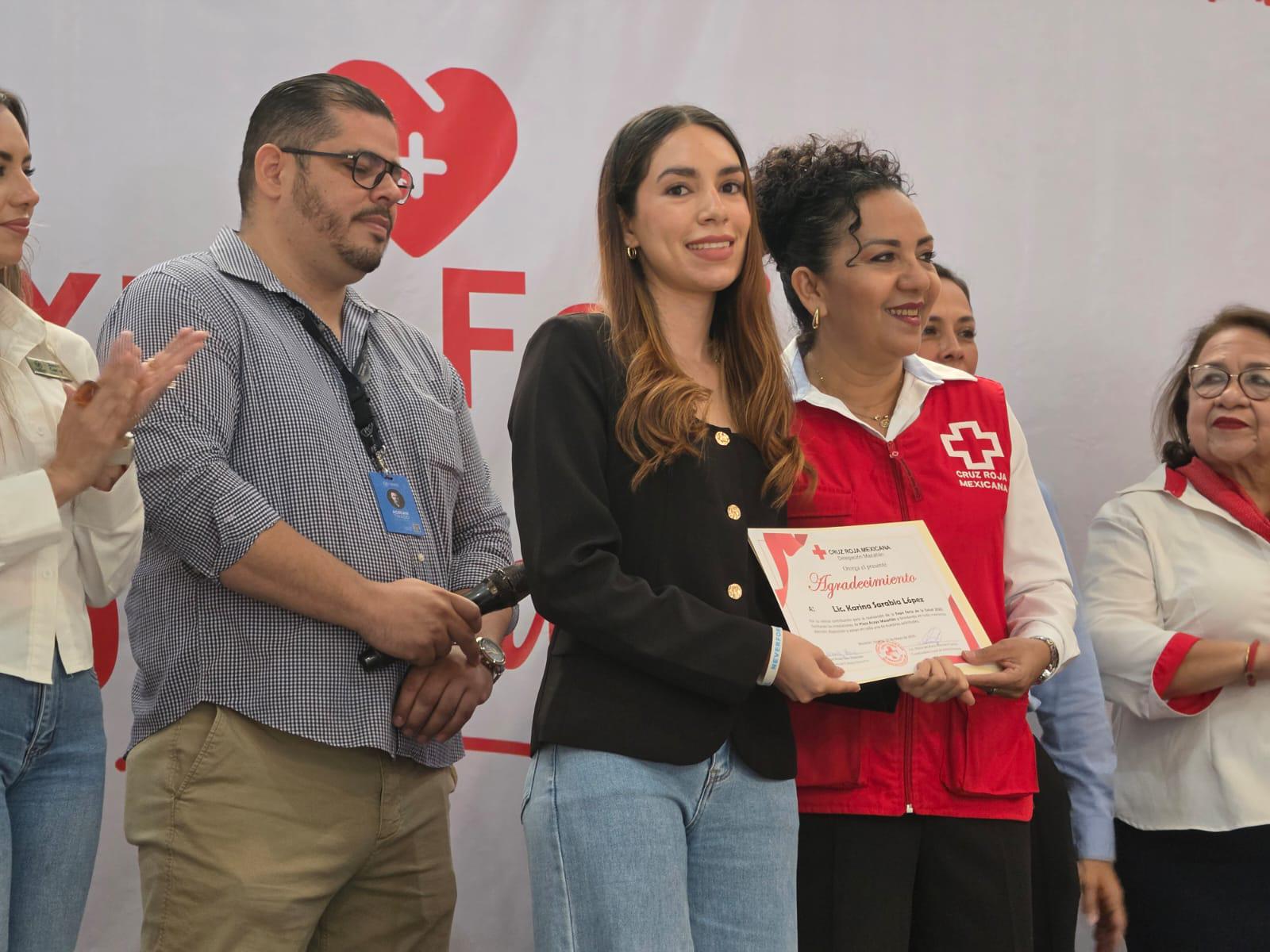 $!Entre stands, paneles y capacitaciones, celebra Cruz Roja Mazatlán su Expo Feria de la Salud 2026