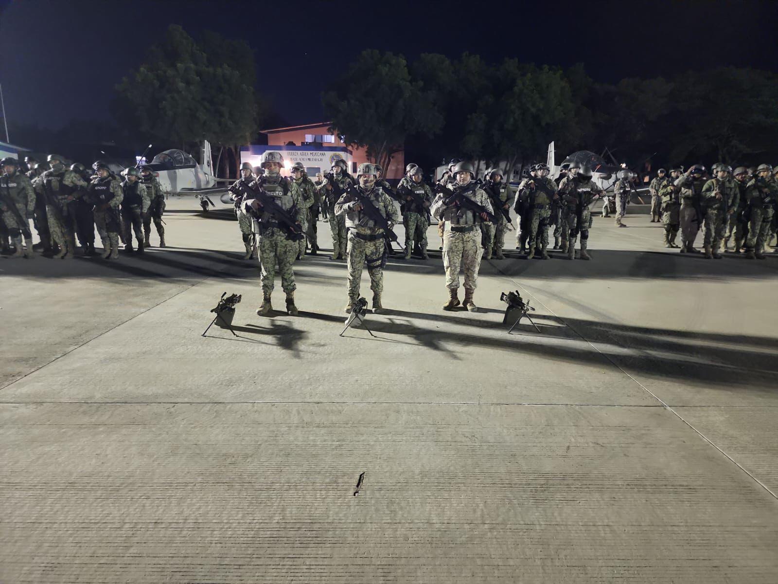 $!Arriban otros 150 militares a Sinaloa para reforzar seguridad