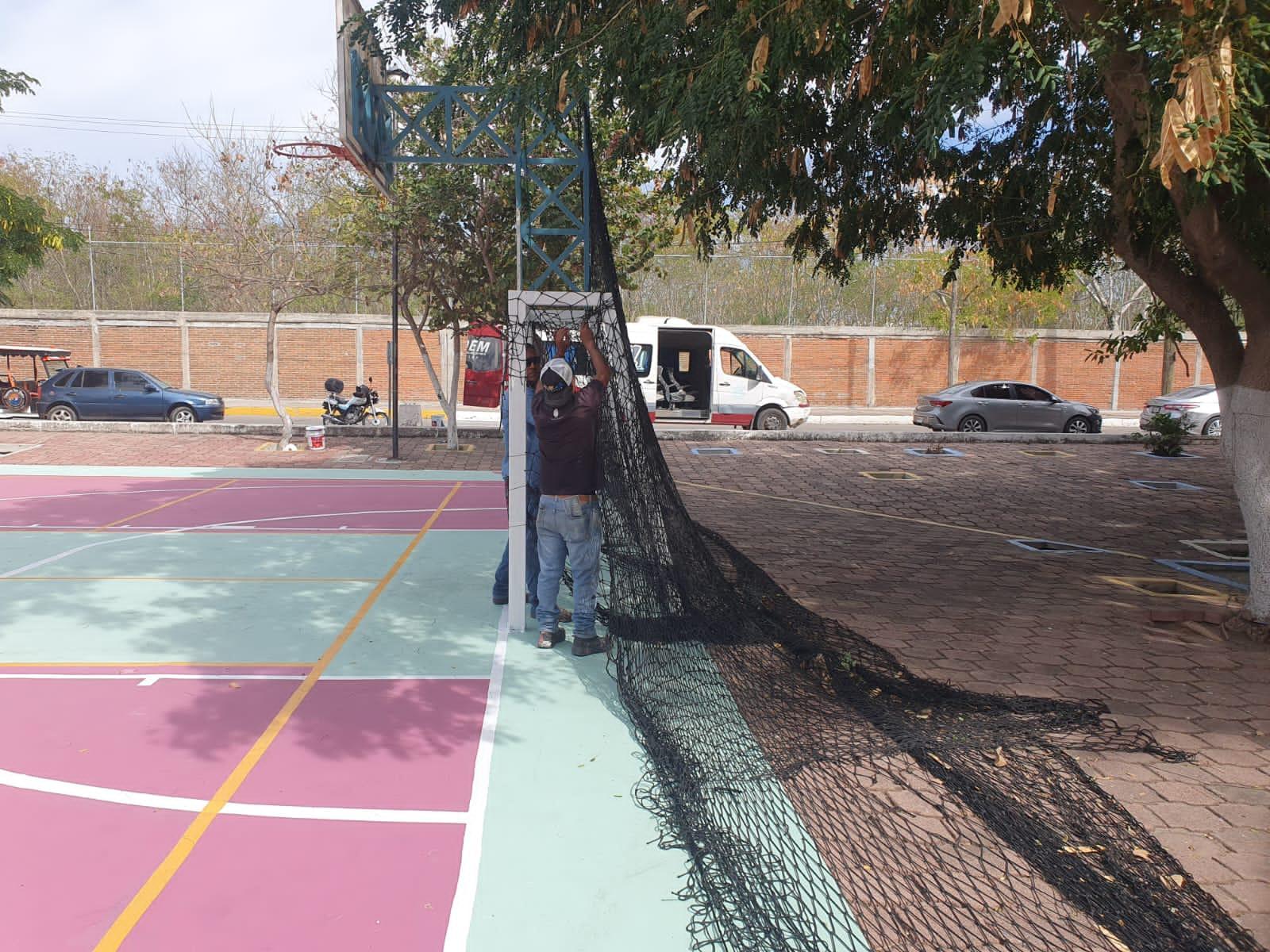 $!Rehabilitan cancha de usos múltiples de La Puntilla