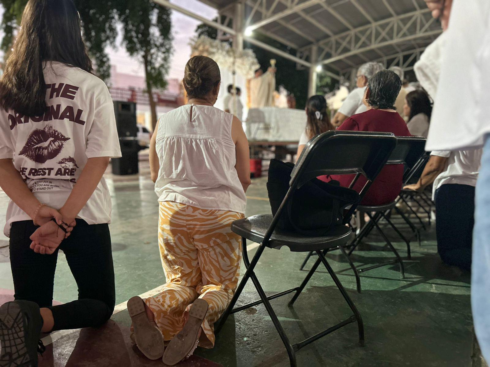 $!Organizan misa en plazuela de Aguaruto por desaparición de su síndico