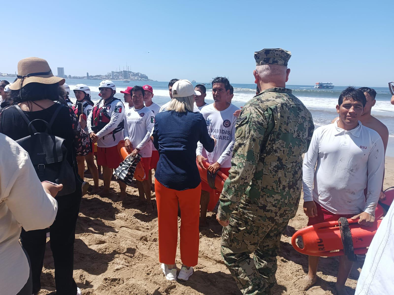 $!Simulacro en Mazatlán evalúa respuesta ante emergencias acuáticas previo a Semana Santa